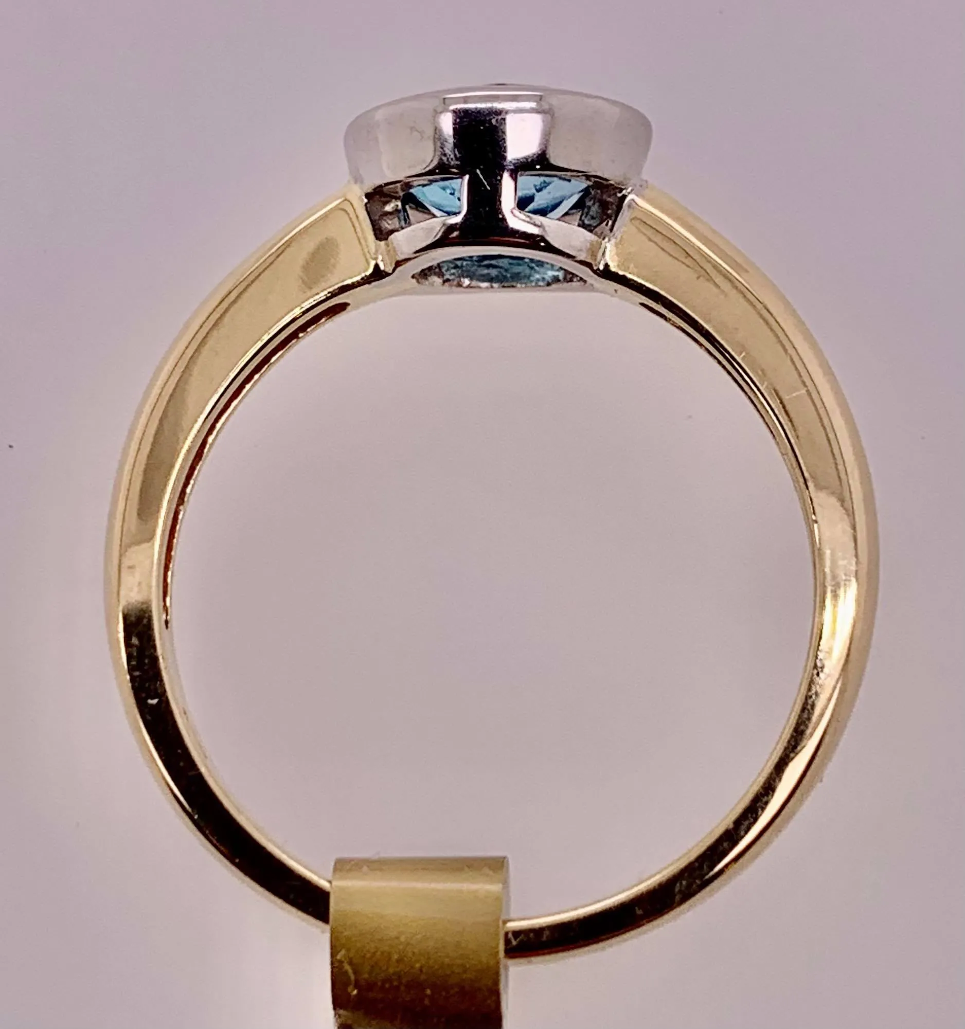 10K Blue Topaz Ring