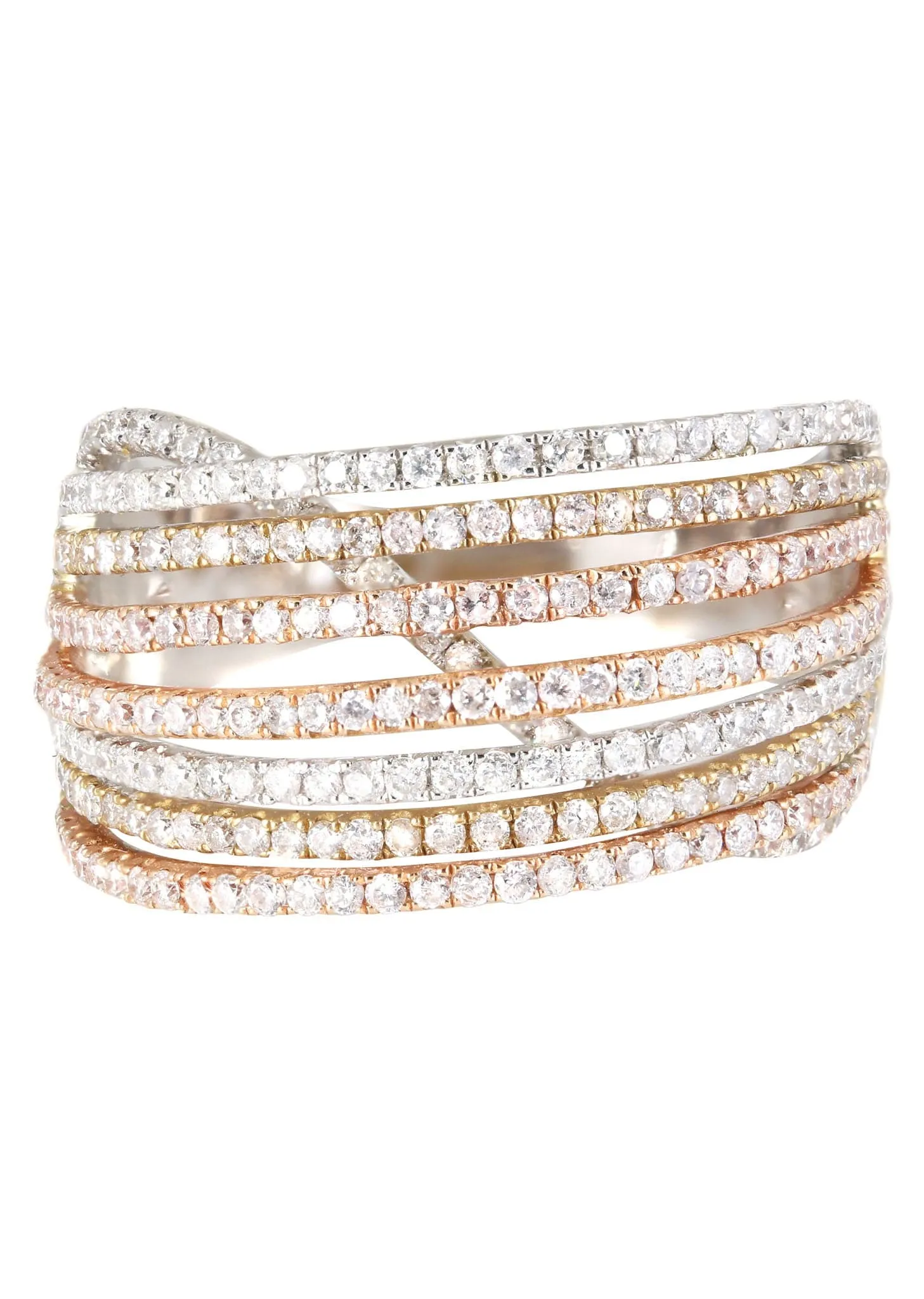 14K Ladies Diamond Cocktail Ring | 1.35 Carats | 6.2 Grams