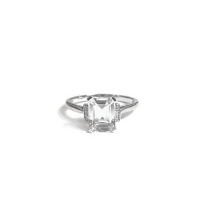 18ct White Gold Aquamarine and Diamond Ring - 1.35ct