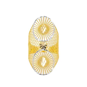 22K Yellow Gold & White Gold Ring (4.8gm)