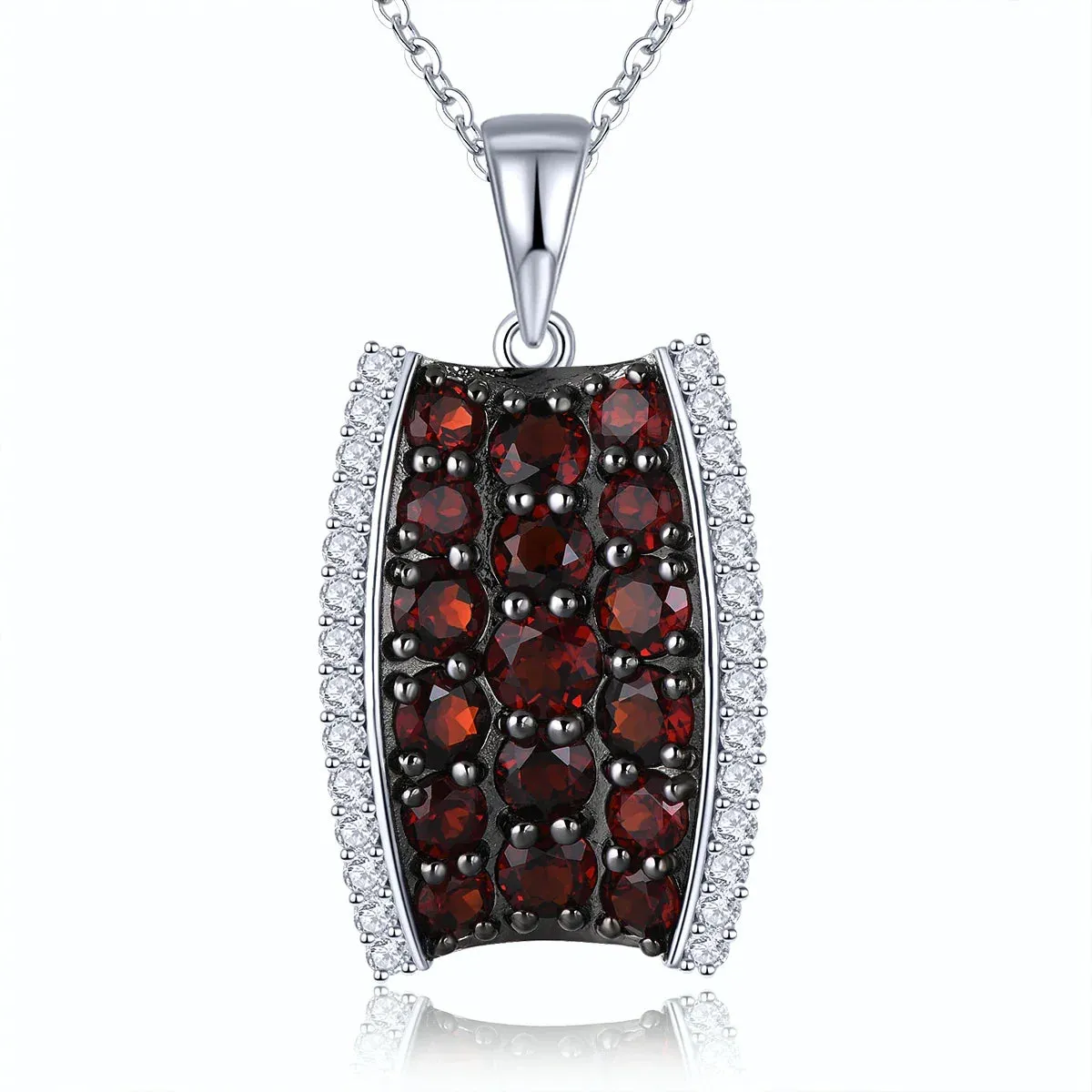 3 Carat Natural Green Diopside Sterling Silver Pendant - Elegant Fine Jewelry for Women