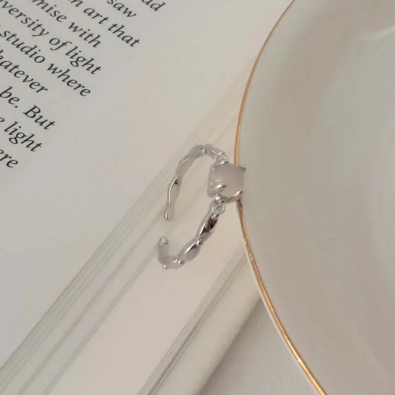 925 Silver Moonstone Ring