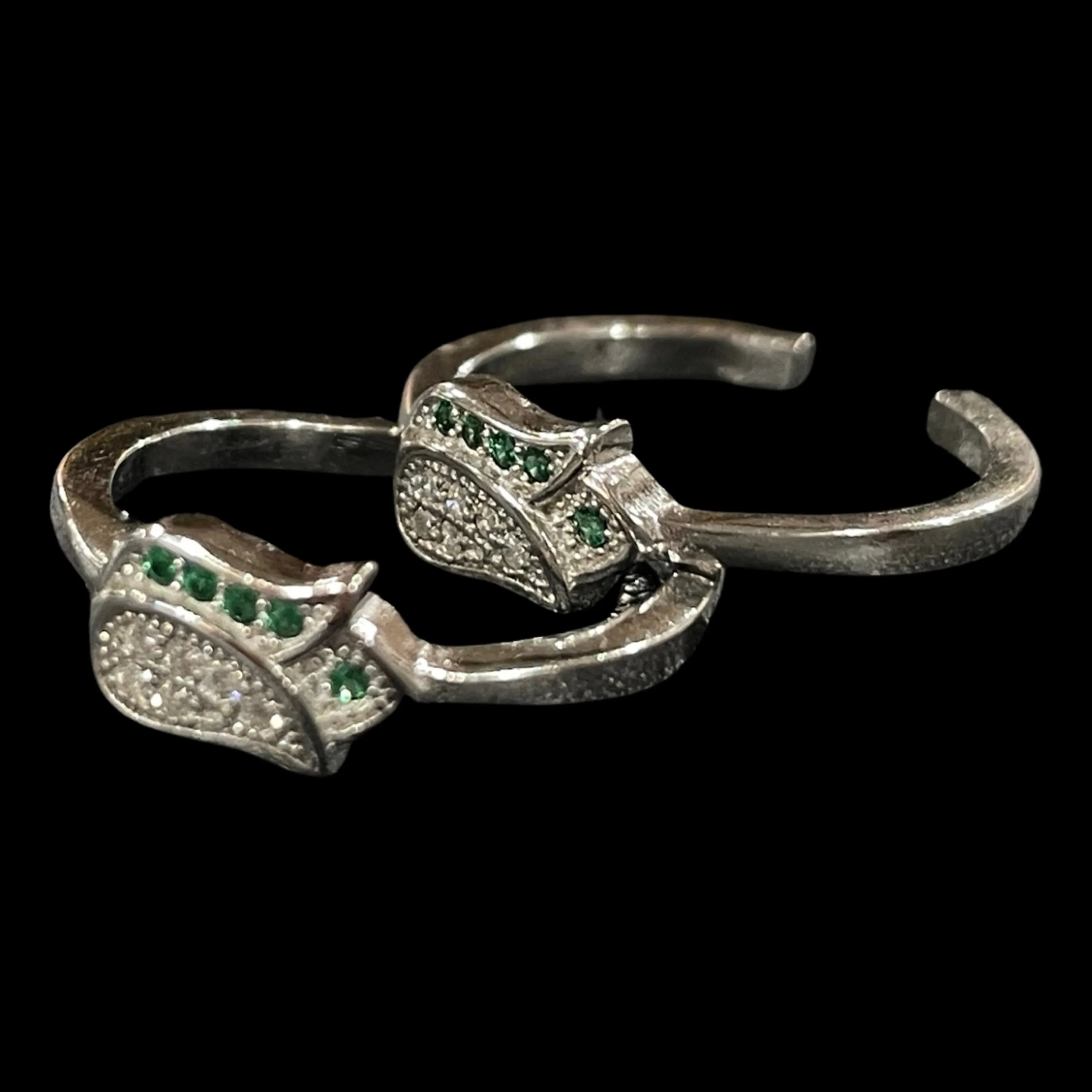 925 Sterling Silver CZ Toe-rings - Design #03