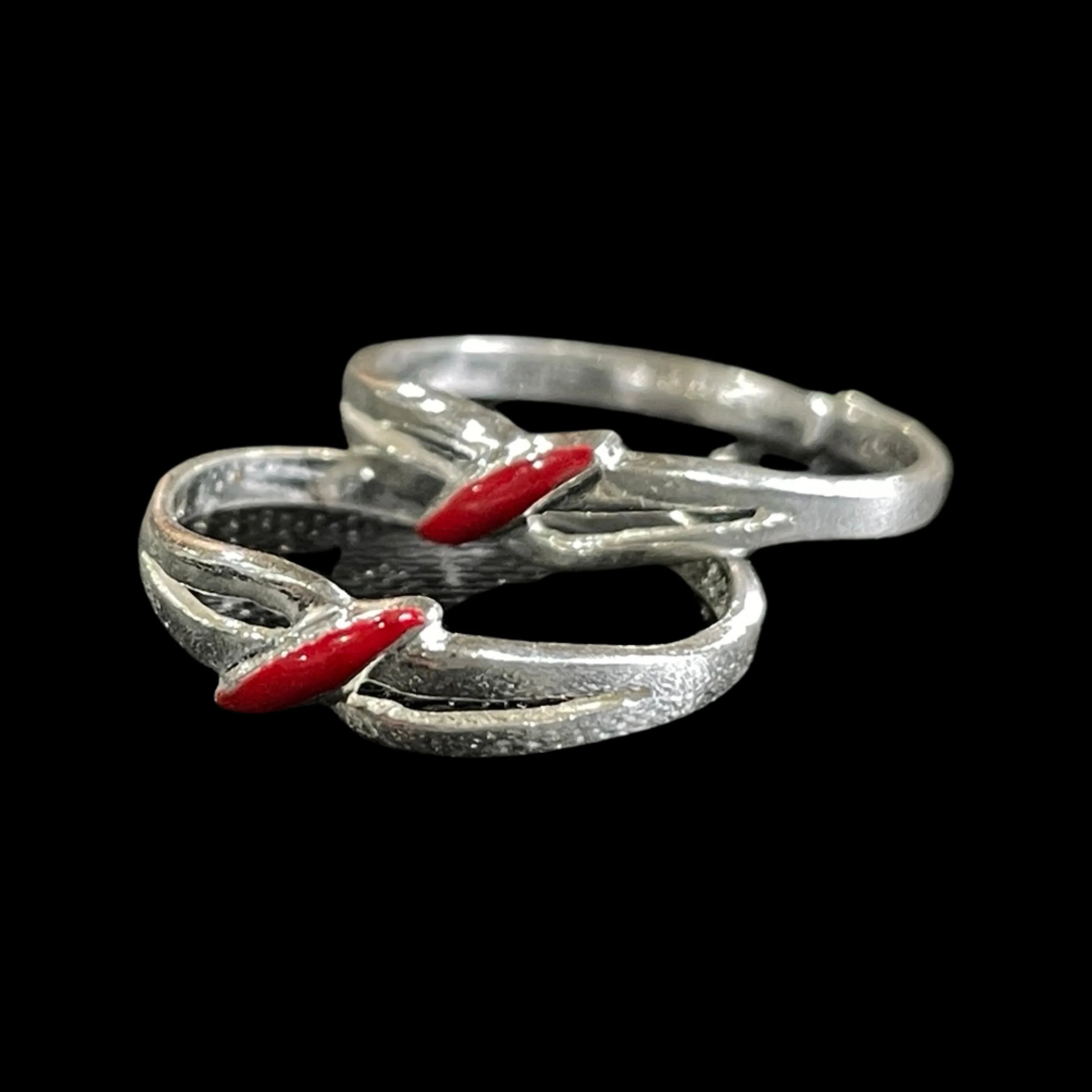 925 Sterling Silver Enamel Toe-rings - Design #08