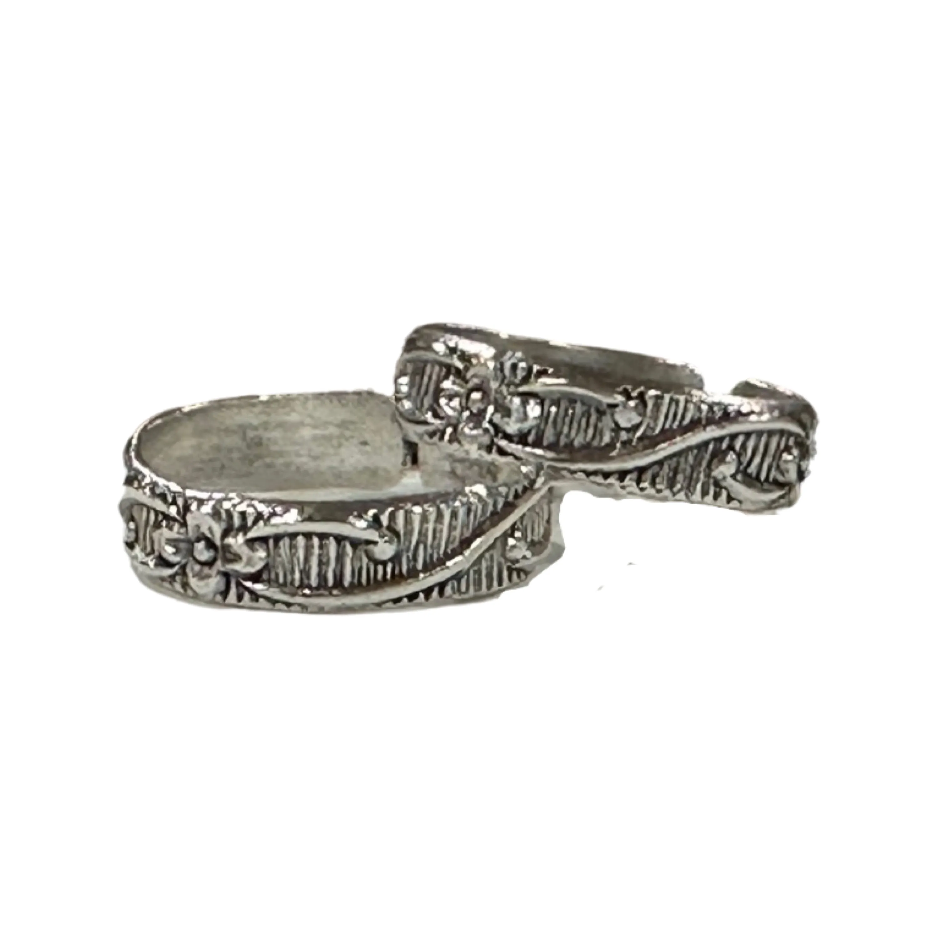 925 Sterling Silver Oxidized Toe-rings - Design #10