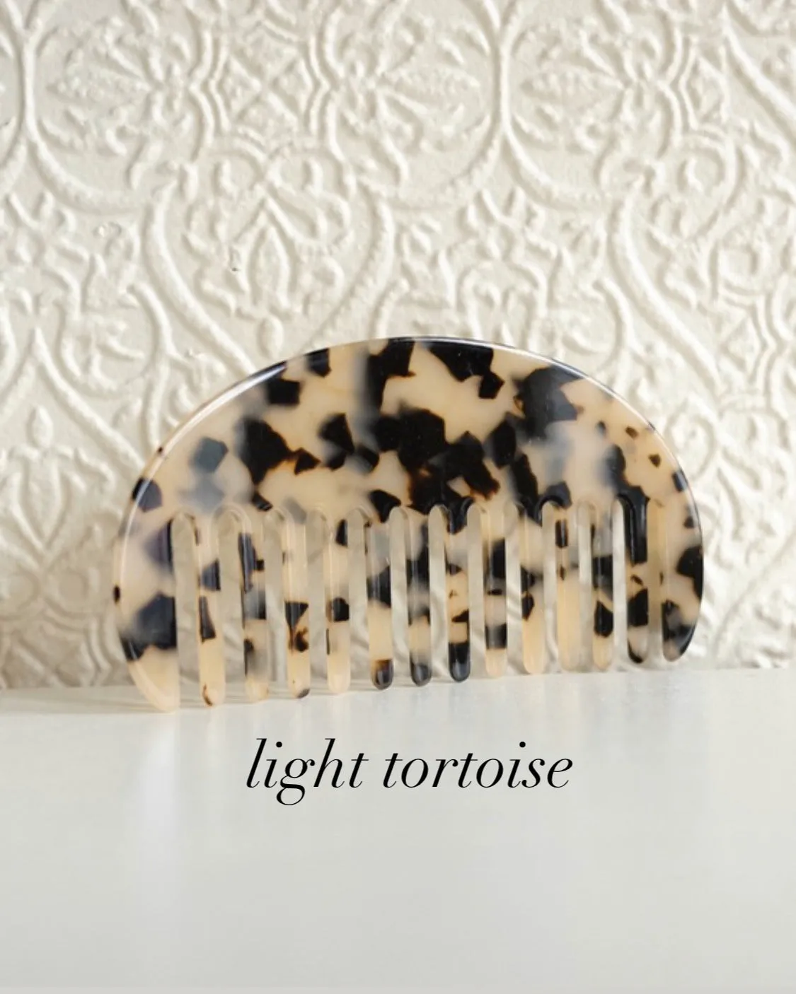 Acetate Comb, Half Moon