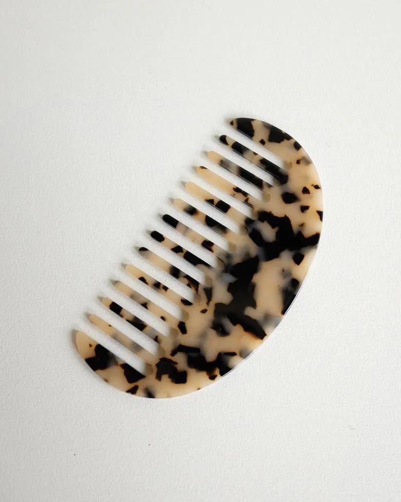 Acetate Comb, Half Moon