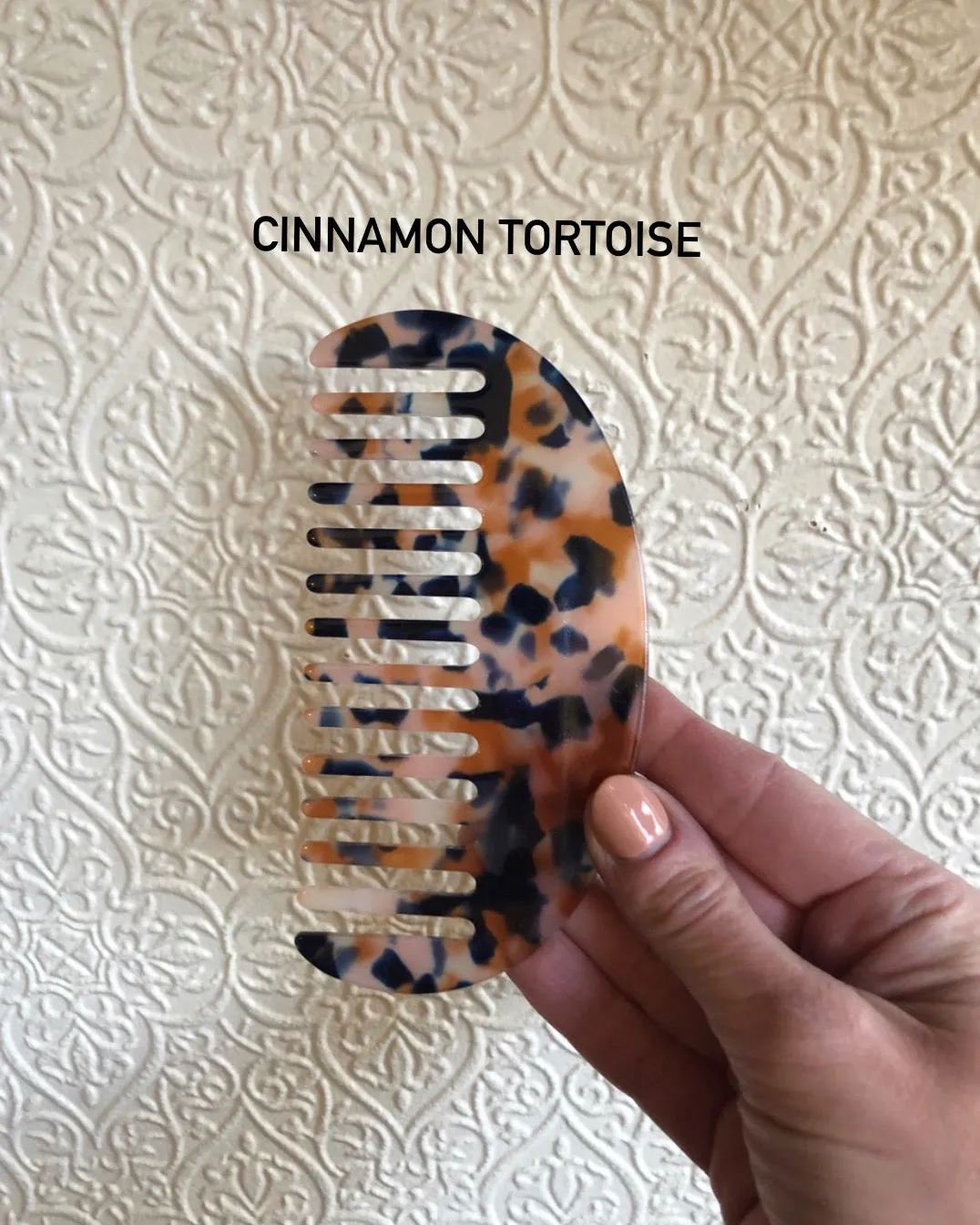 Acetate Comb, Half Moon