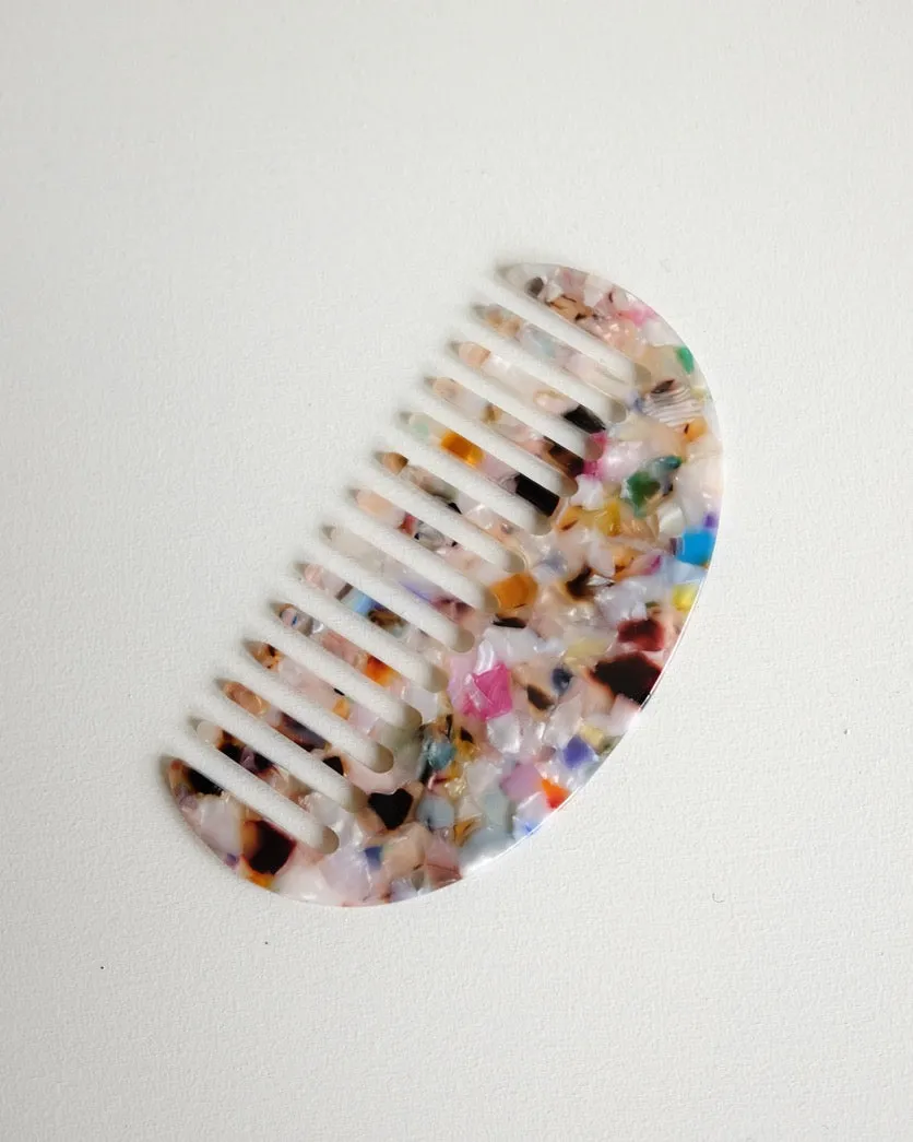Acetate Comb, Half Moon