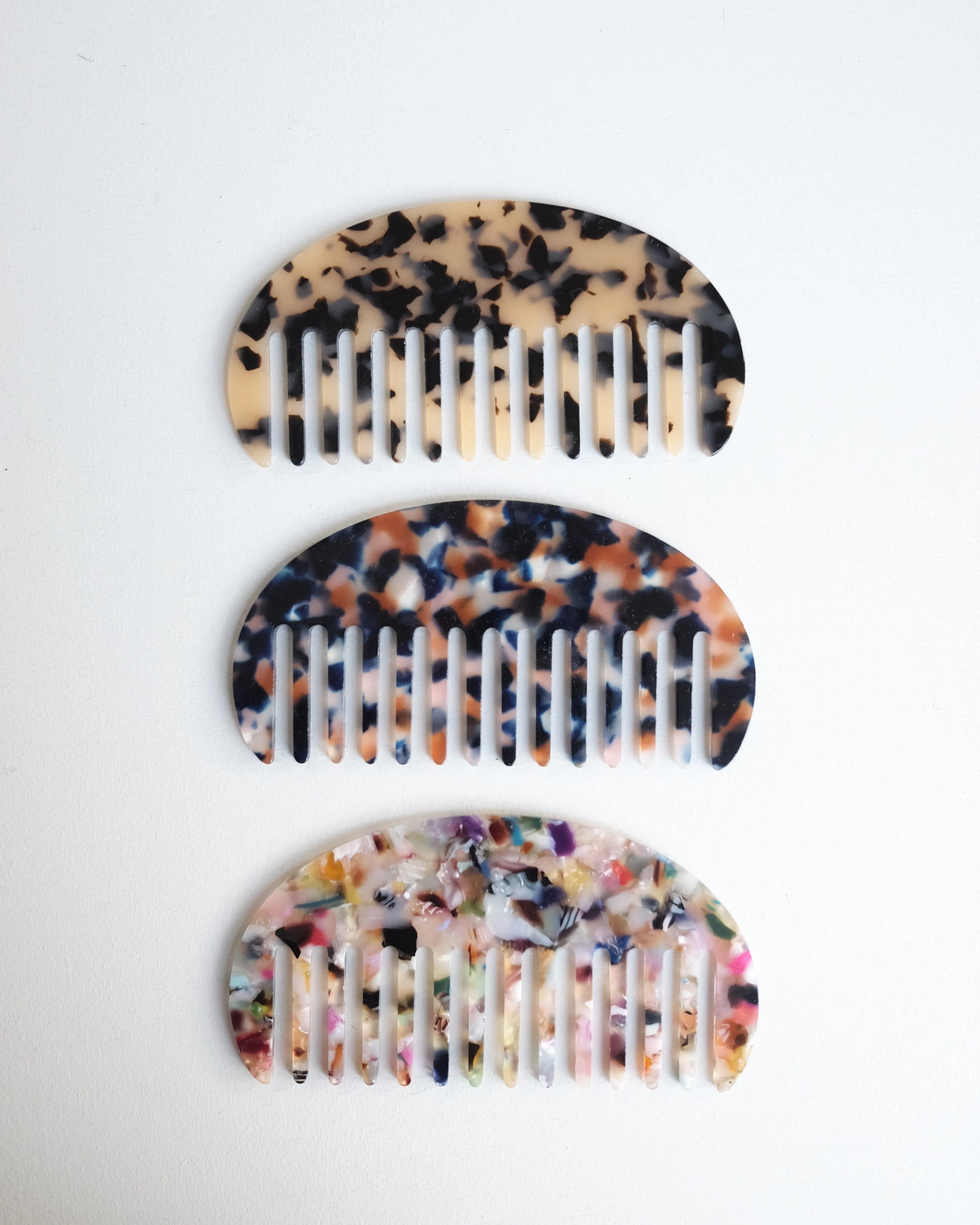 Acetate Comb, Half Moon