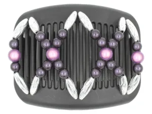 African Butterfly Hair Comb - Dalena Black 127