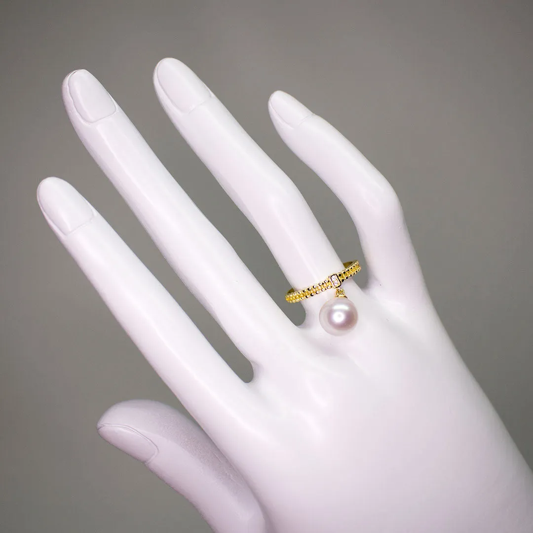 ANTIQUE GOLDEN PEARL RING