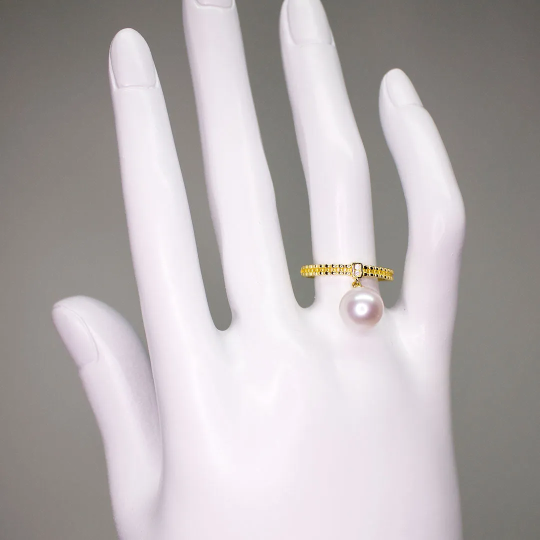 ANTIQUE GOLDEN PEARL RING