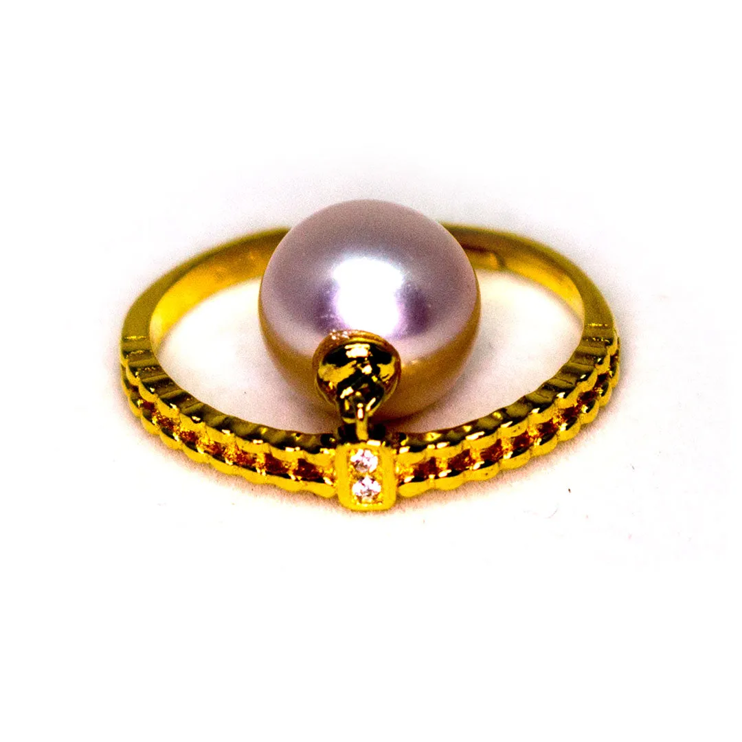 ANTIQUE GOLDEN PEARL RING