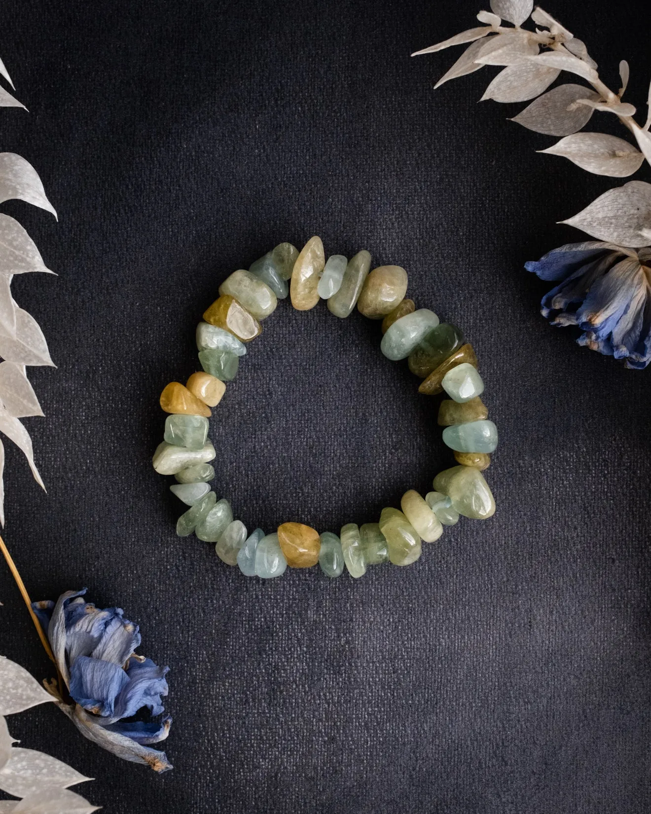Aquamarine Chip Bracelet