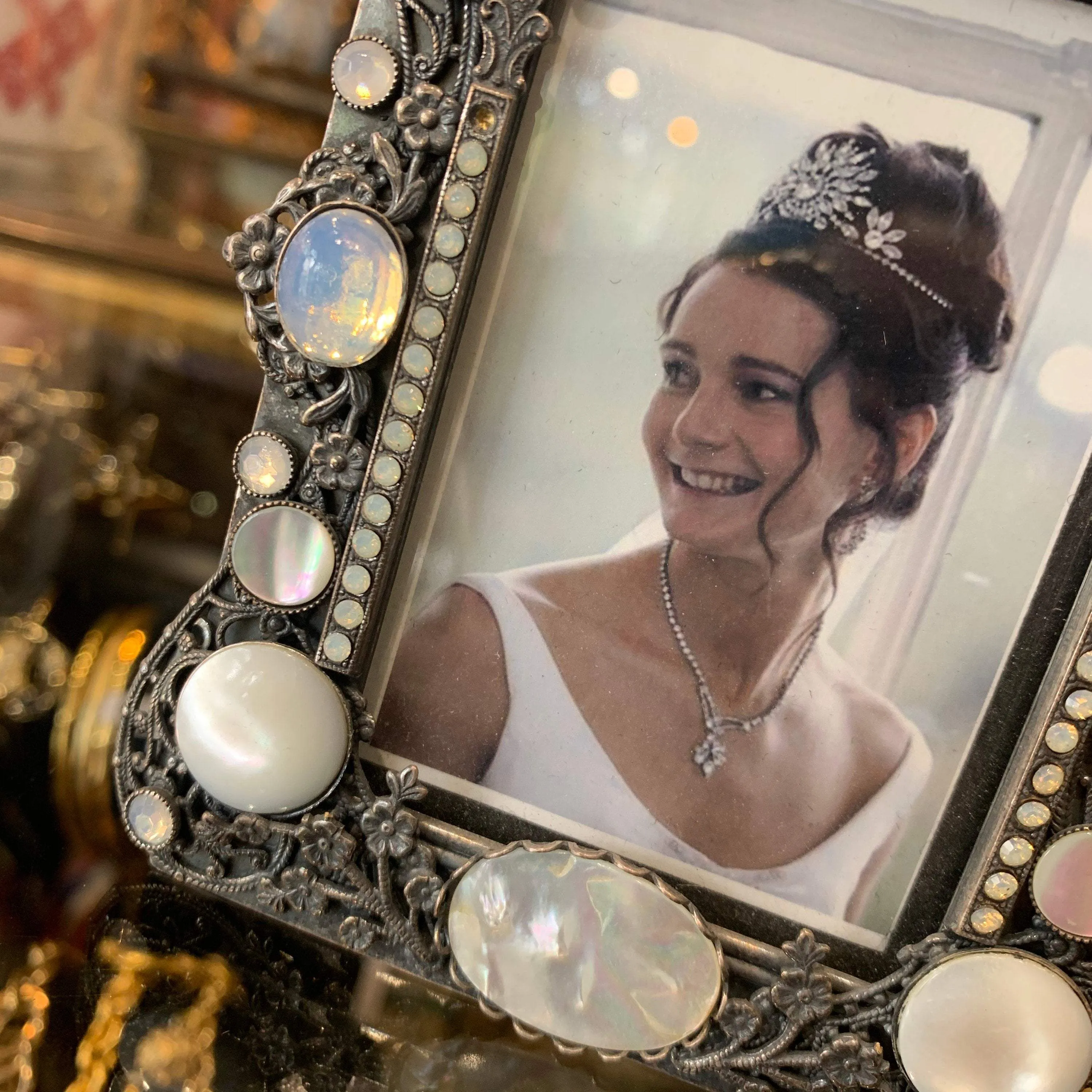 Askew London Mother of Pearl silver frame wedding gift
