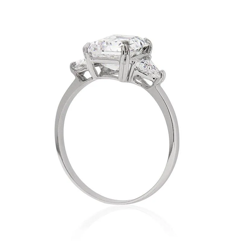 Bailey Petite Emerald Trillion Sides Ring