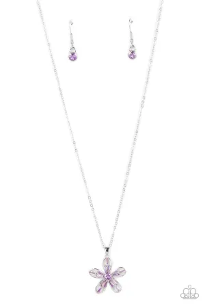 Botanical Ballad - Purple Necklace - Paparazzi Accessories