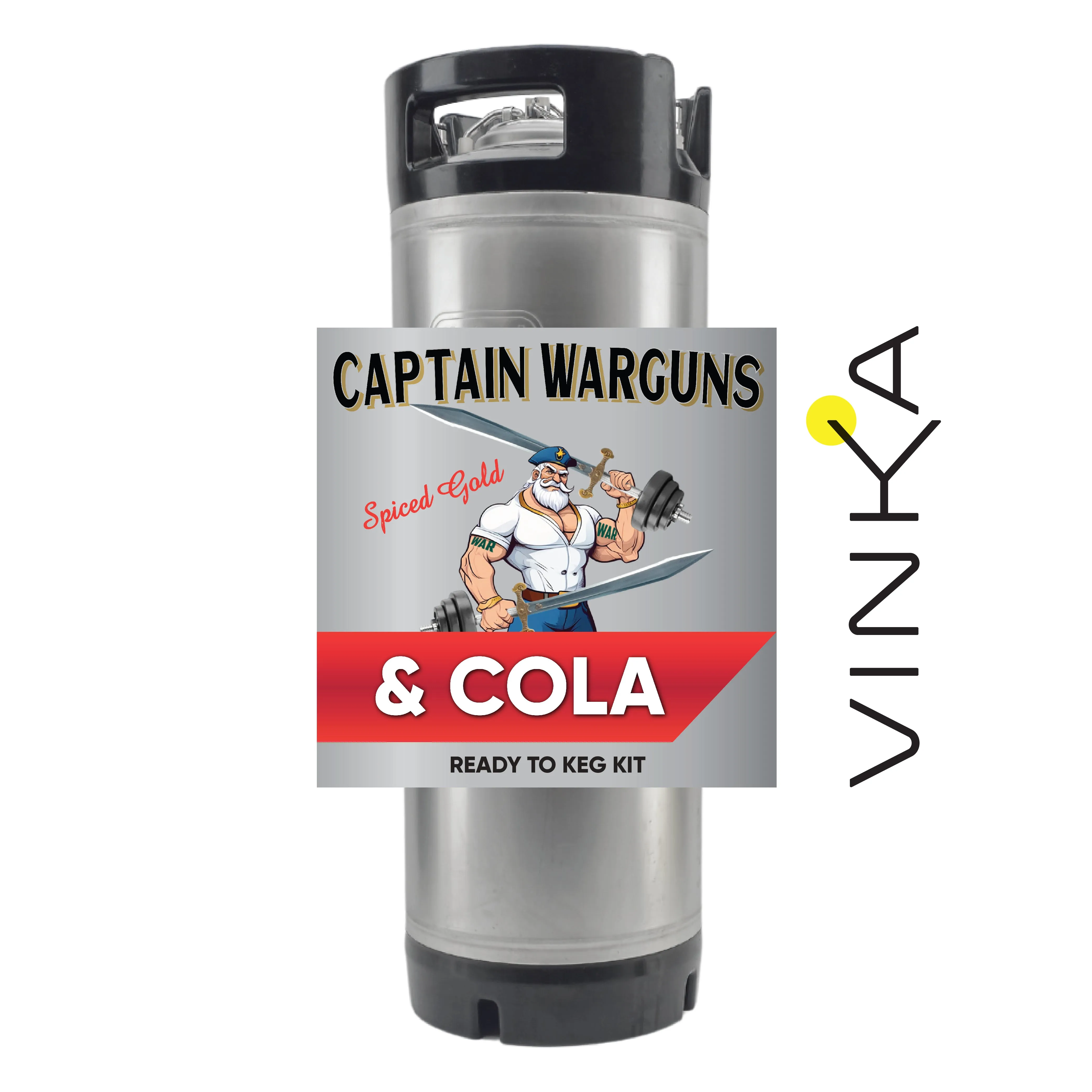Captain Wargun's Spiced Rum and Cola - Ready to Keg Kit