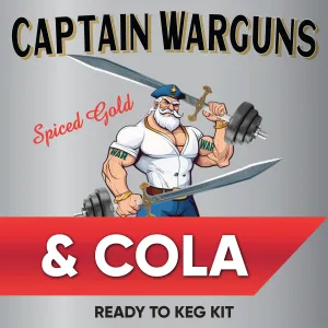 Captain Wargun's Spiced Rum and Cola - Ready to Keg Kit