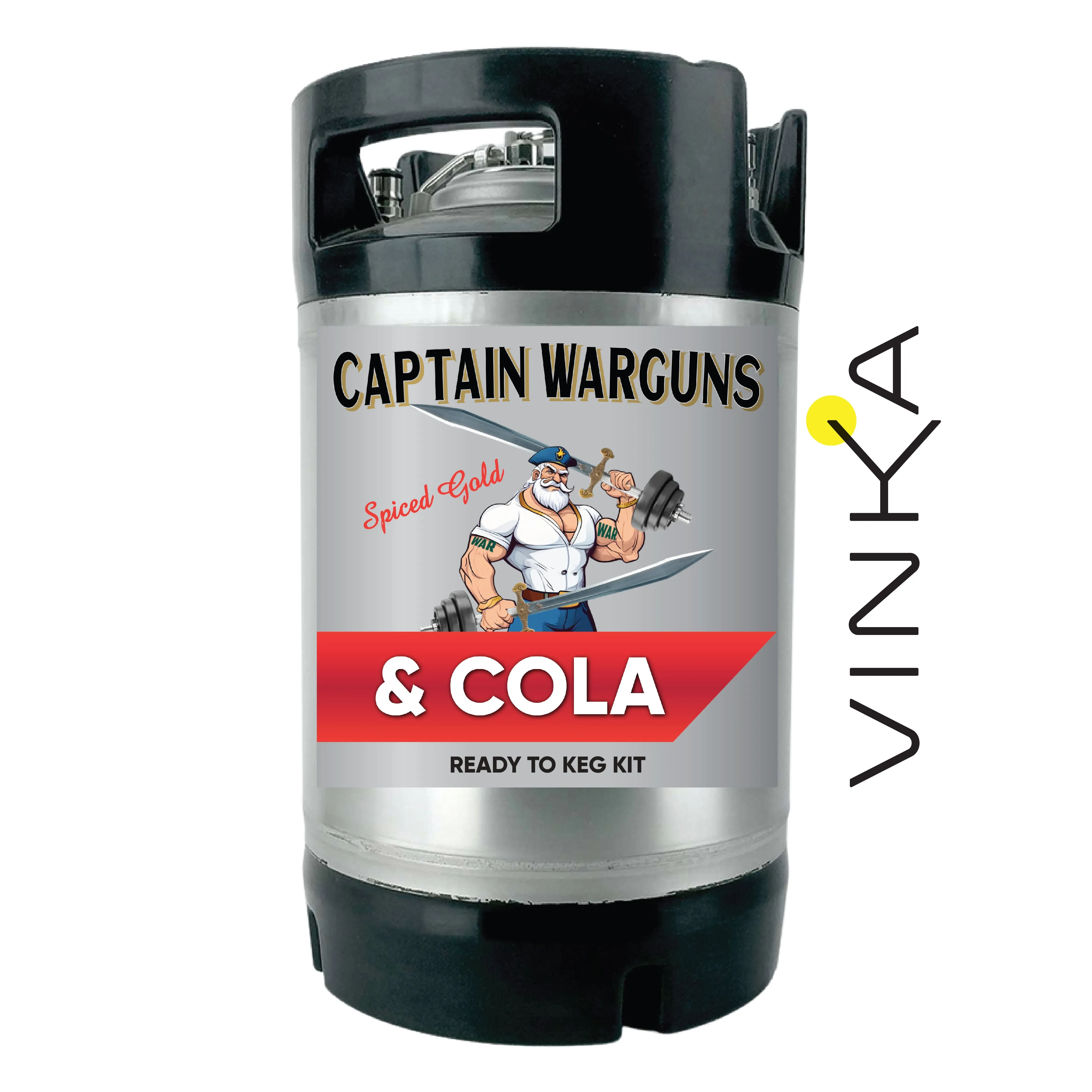 Captain Wargun's Spiced Rum and Cola - Ready to Keg Kit
