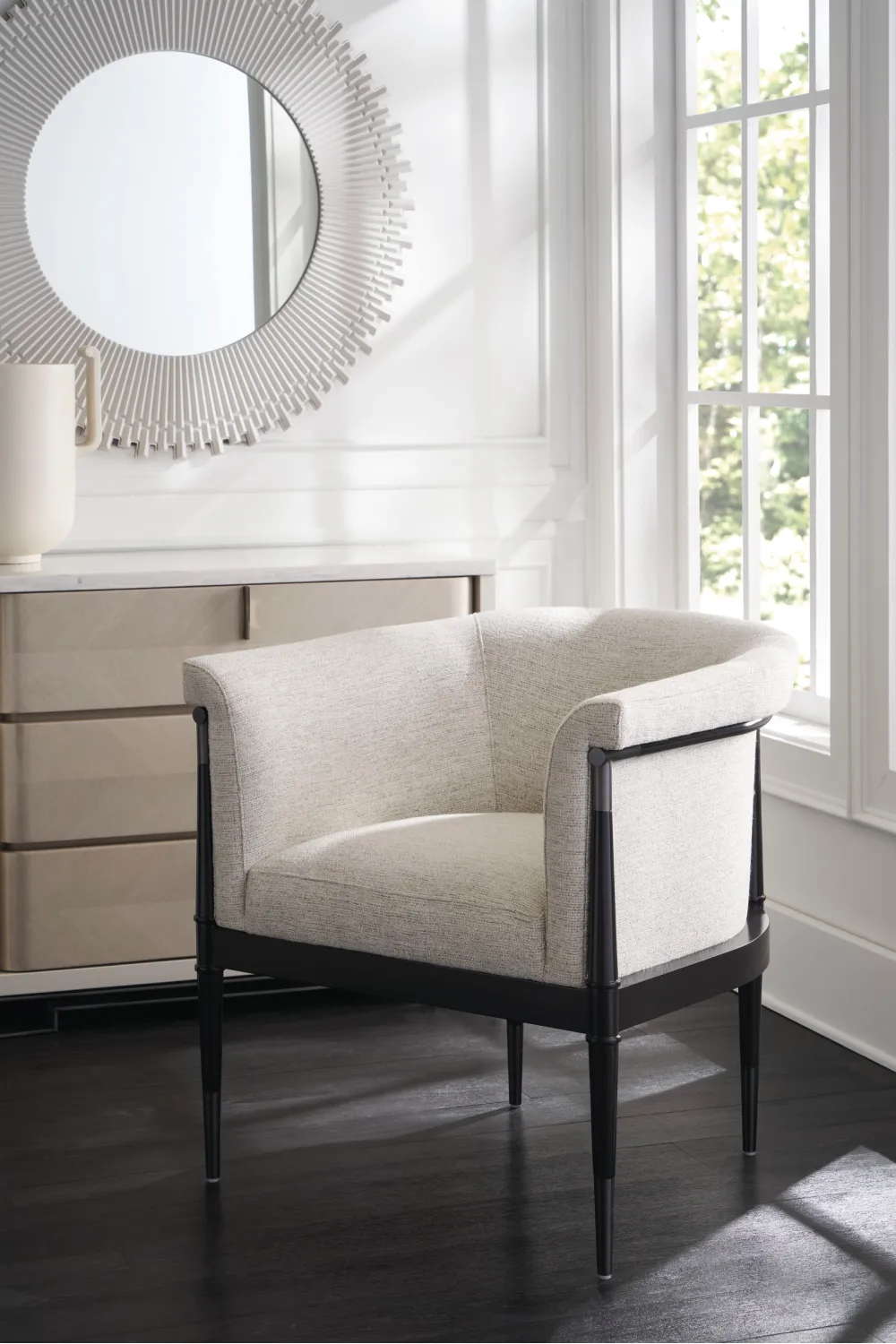 Chevron Patterned Chest | Caracole Subtle Gesture