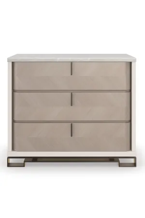 Chevron Patterned Chest | Caracole Subtle Gesture