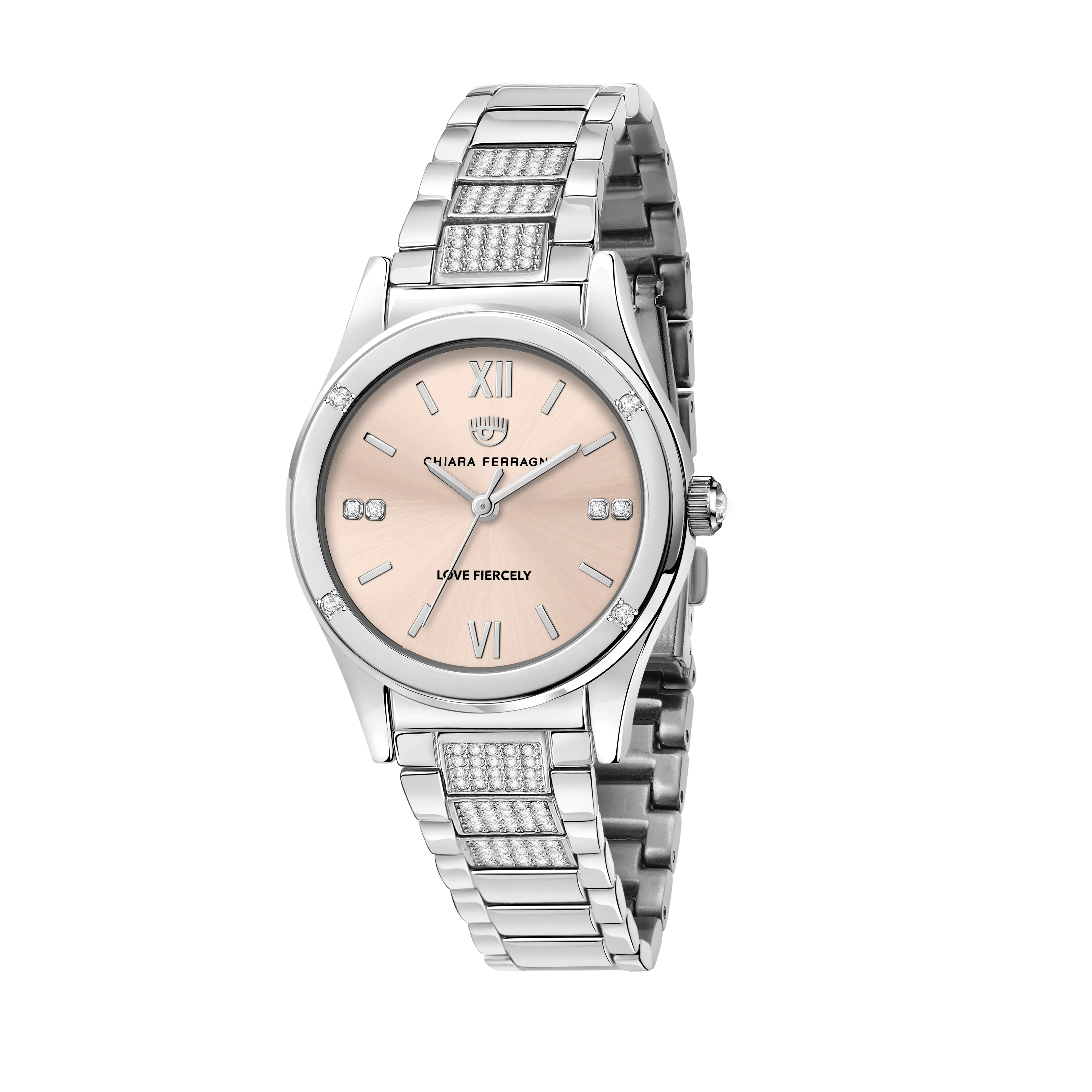 Chiara Ferragni Contemporary Silver Rose Watch