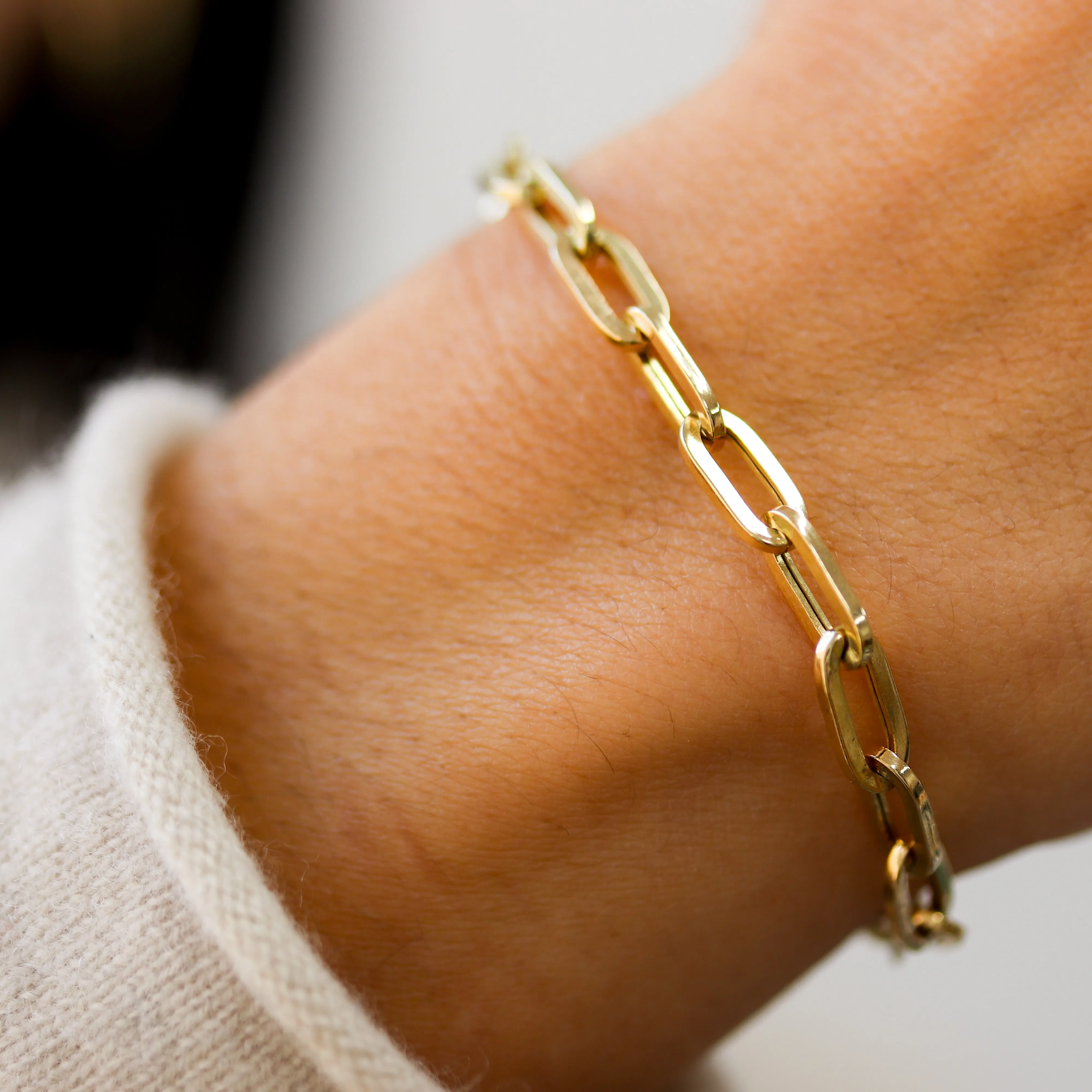 Chunky Paperclip Bracelet