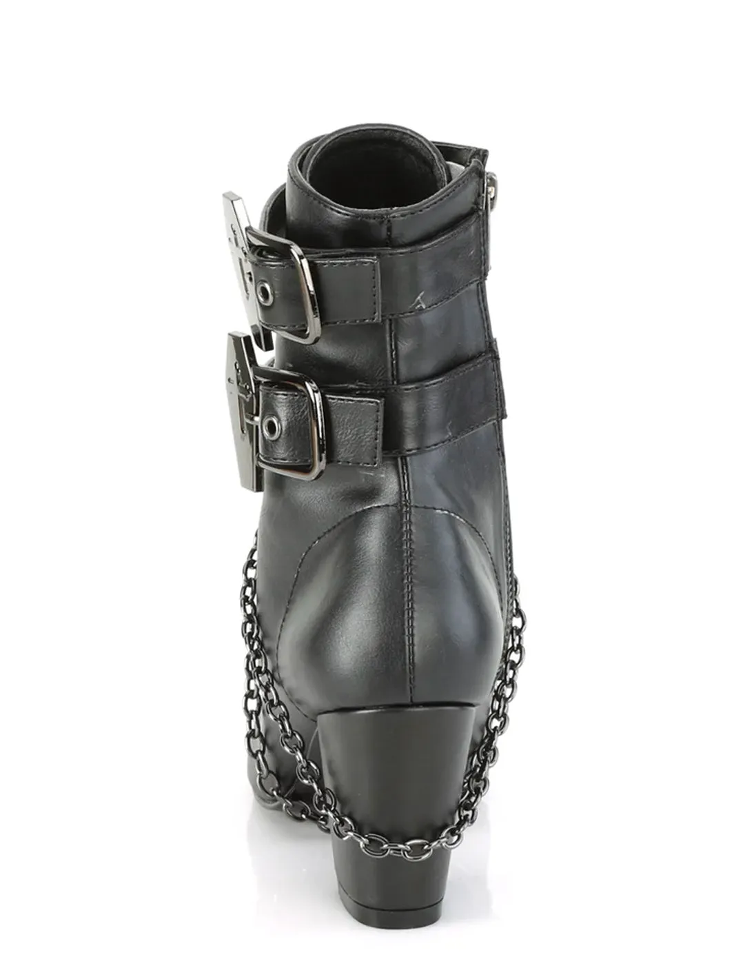 DEMONIA VIVIKA-128 - BLACK VEGAN LEATHER ✰ PRE ORDER ✰