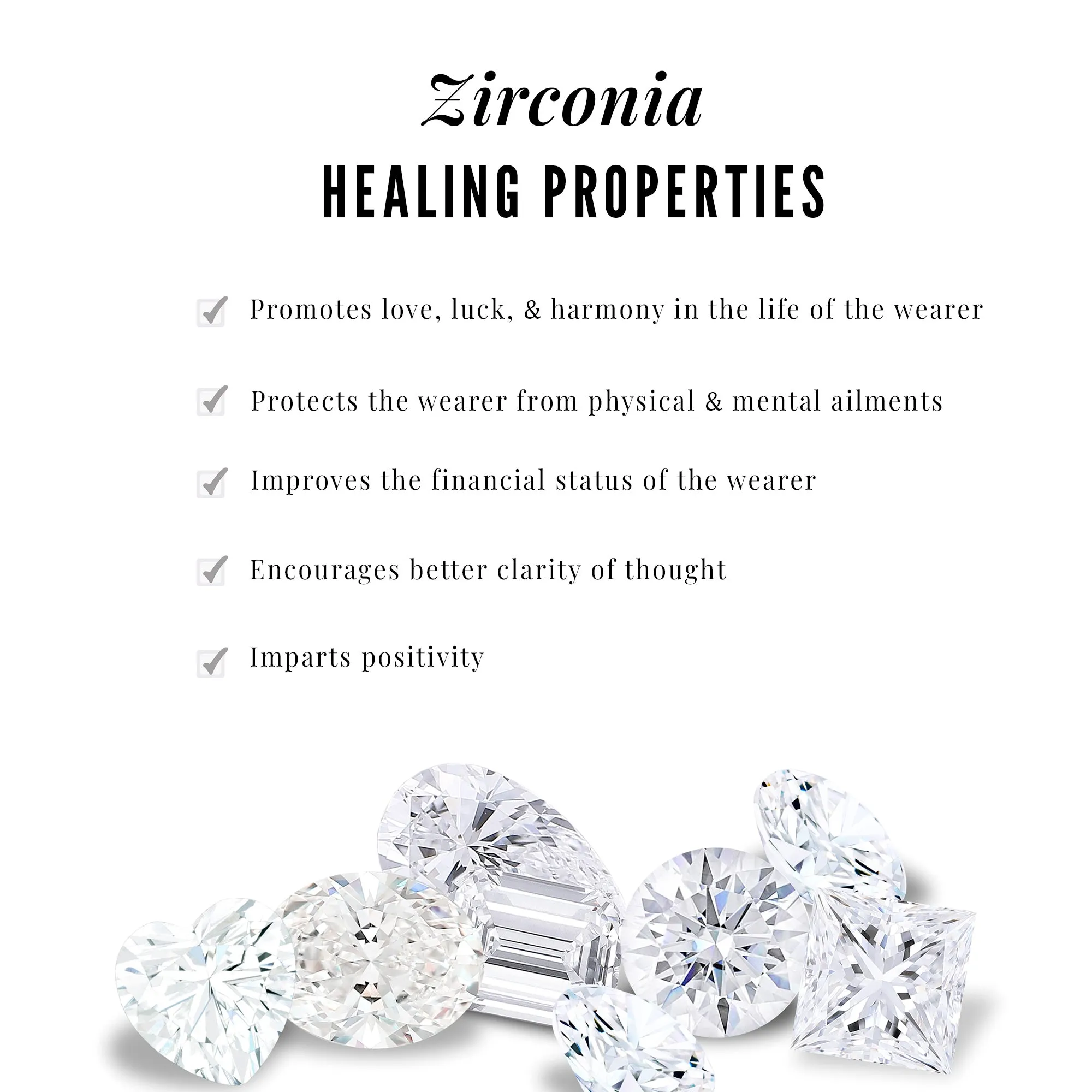 Designer Zircon Teardrop Wedding Ring with Enhancer Band