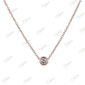 Diamond Bezel Necklace