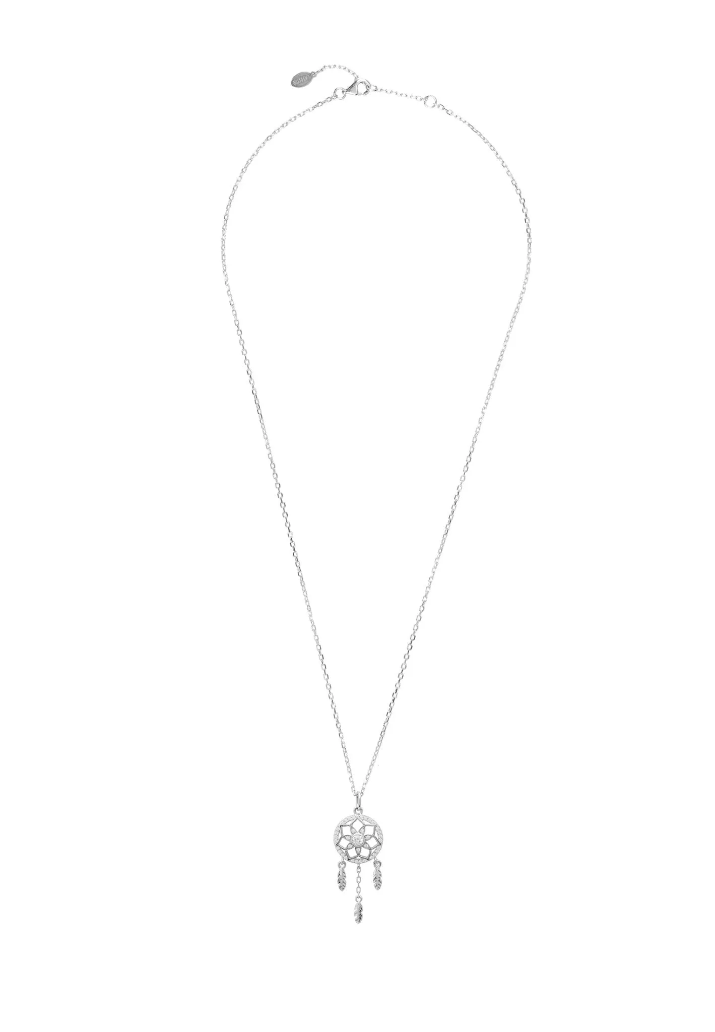 Dreamcatcher Necklace Silver