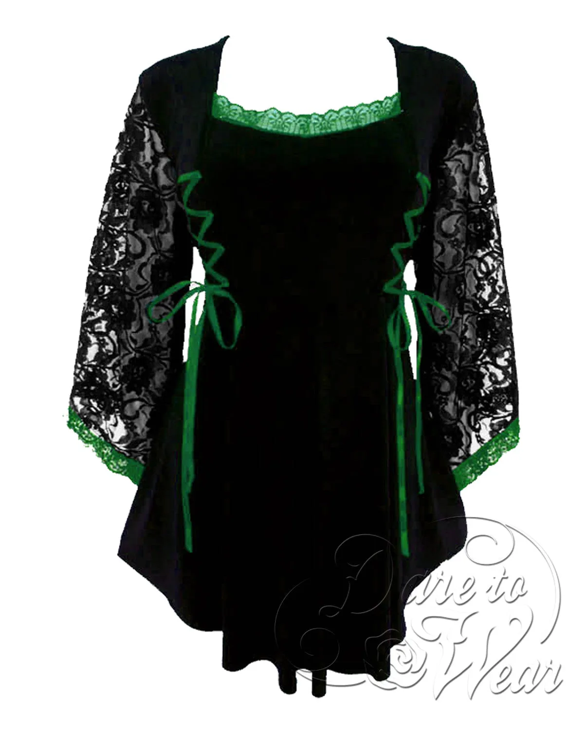 Enchantress Witch Costume with Anastasia Top, Emerald