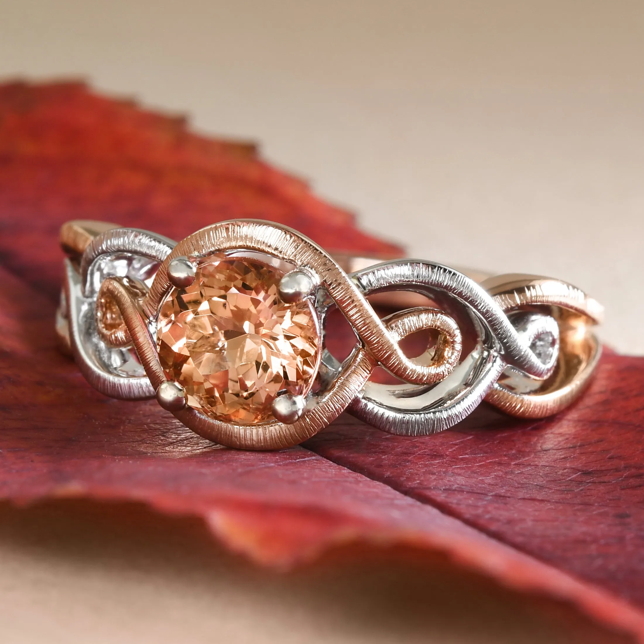 Entwined Topaz Ring