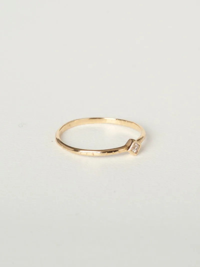 Esme Fine Stacker | 14k Gold | White Topaz