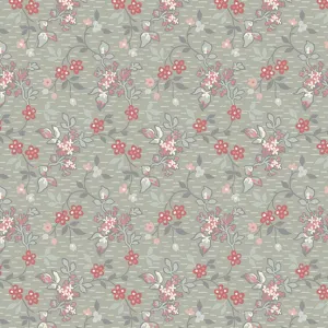 Fabric PEWTER JASMINE from Moonstone Collection by Edyta Sitar for Andover, A-9448-C