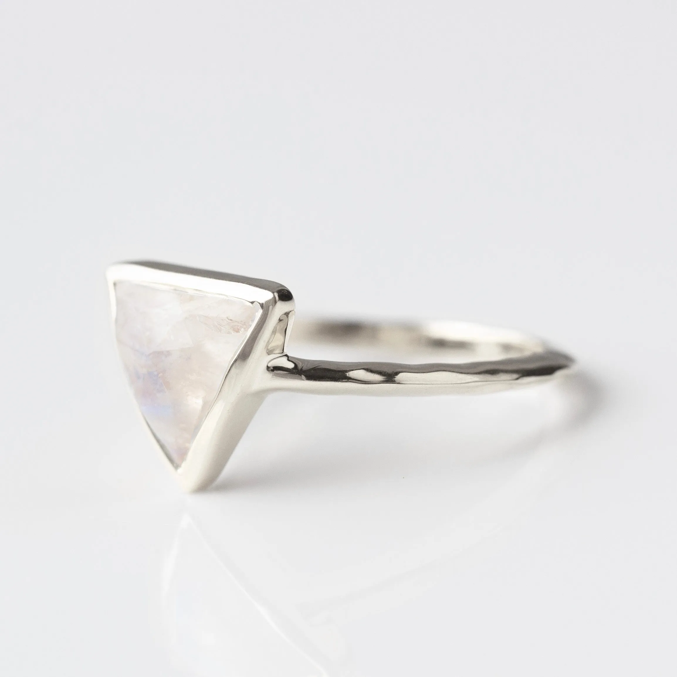 Farrah Moonstone Triangle Ring