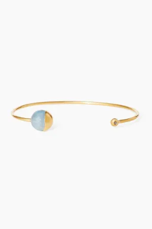 GOLD DIPPED AQUAMARINE CUFF