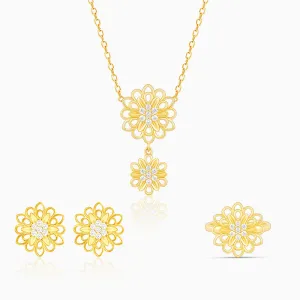 Golden Blooming Flower Set