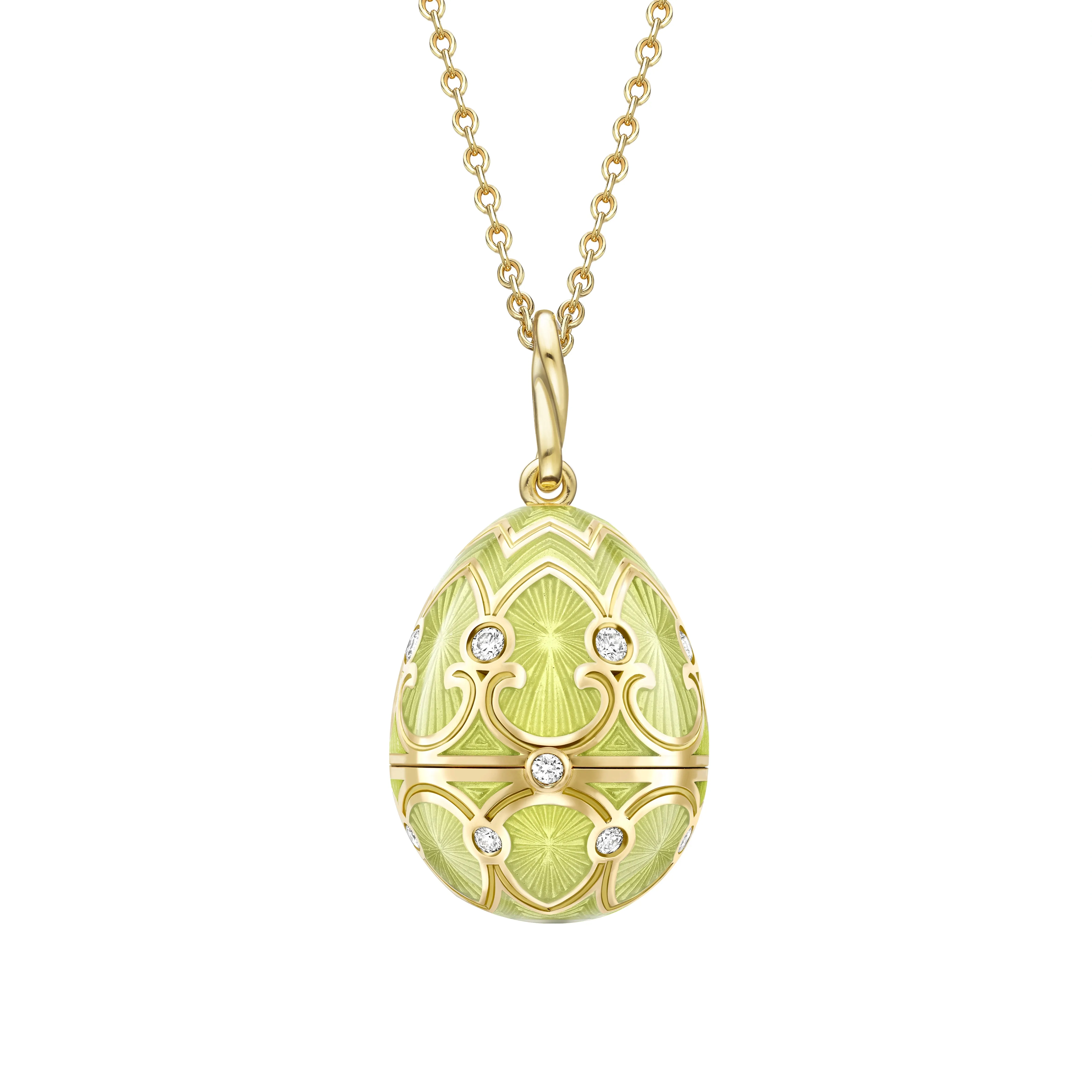 Guilloché Enamel Cactus Surprise Locket