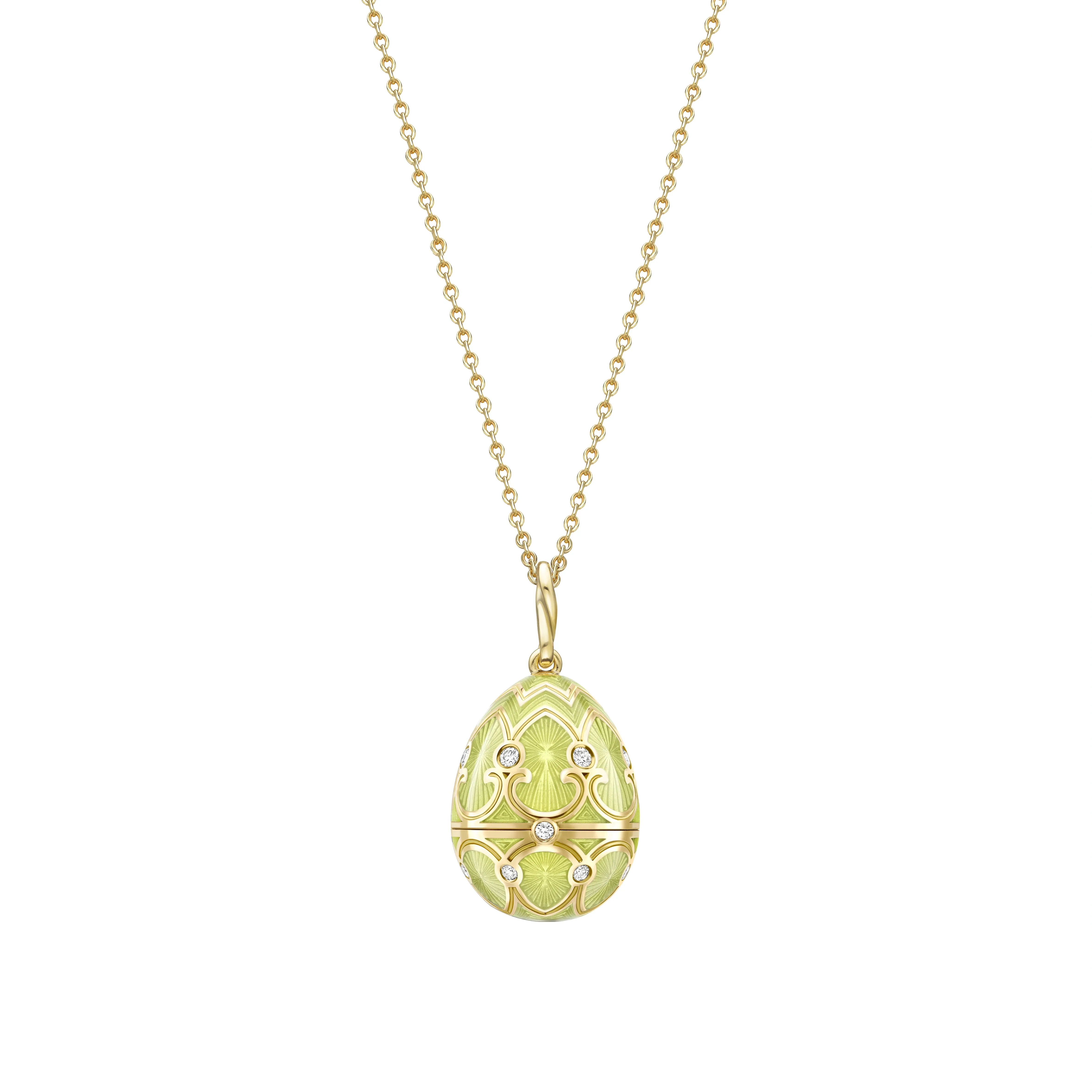Guilloché Enamel Cactus Surprise Locket