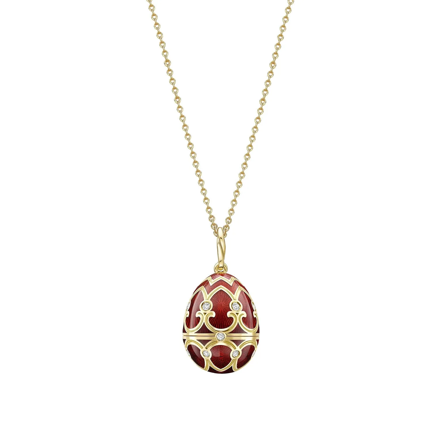 Guilloché Enamel Year of the Pig Surprise Locket