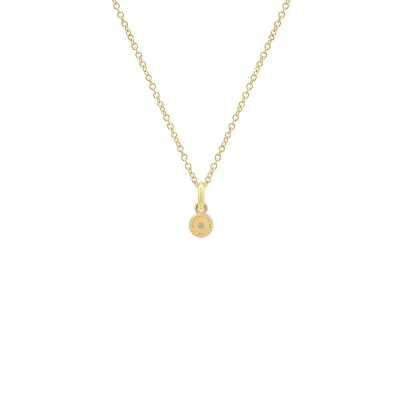 Illusion Set Emerald Pendant Necklace