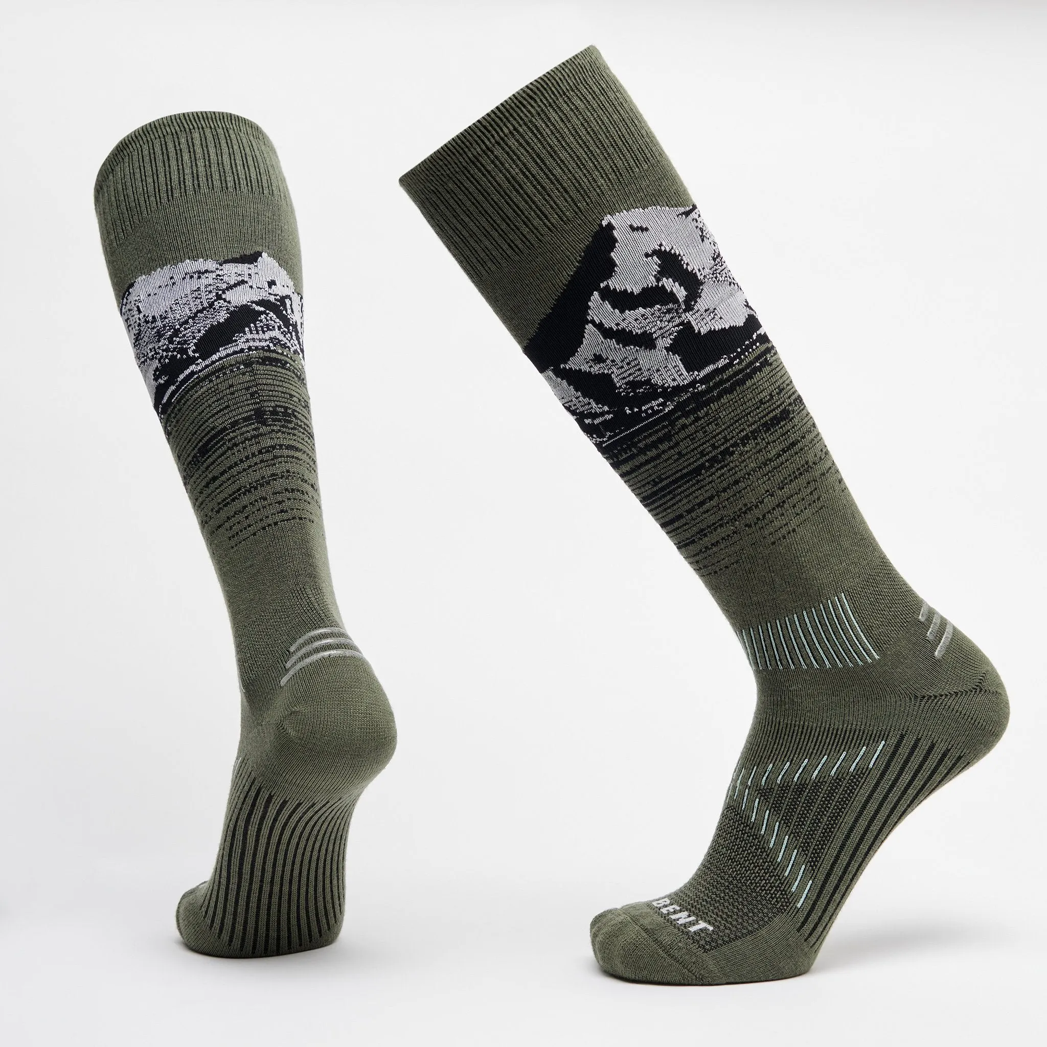 Le Bent Cody Townsend Pro Series Socks Lichen Green