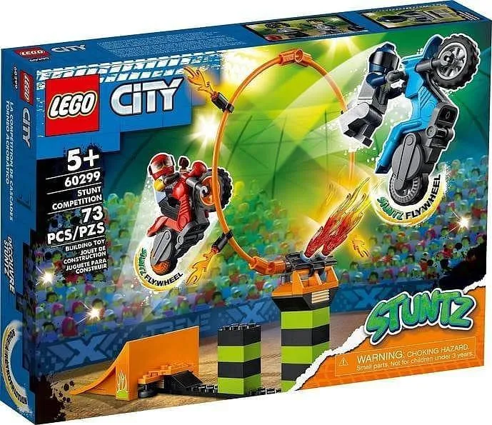 LEGO Stuntcompetitie met 2 vliegwiel motoren en schans 60299 City