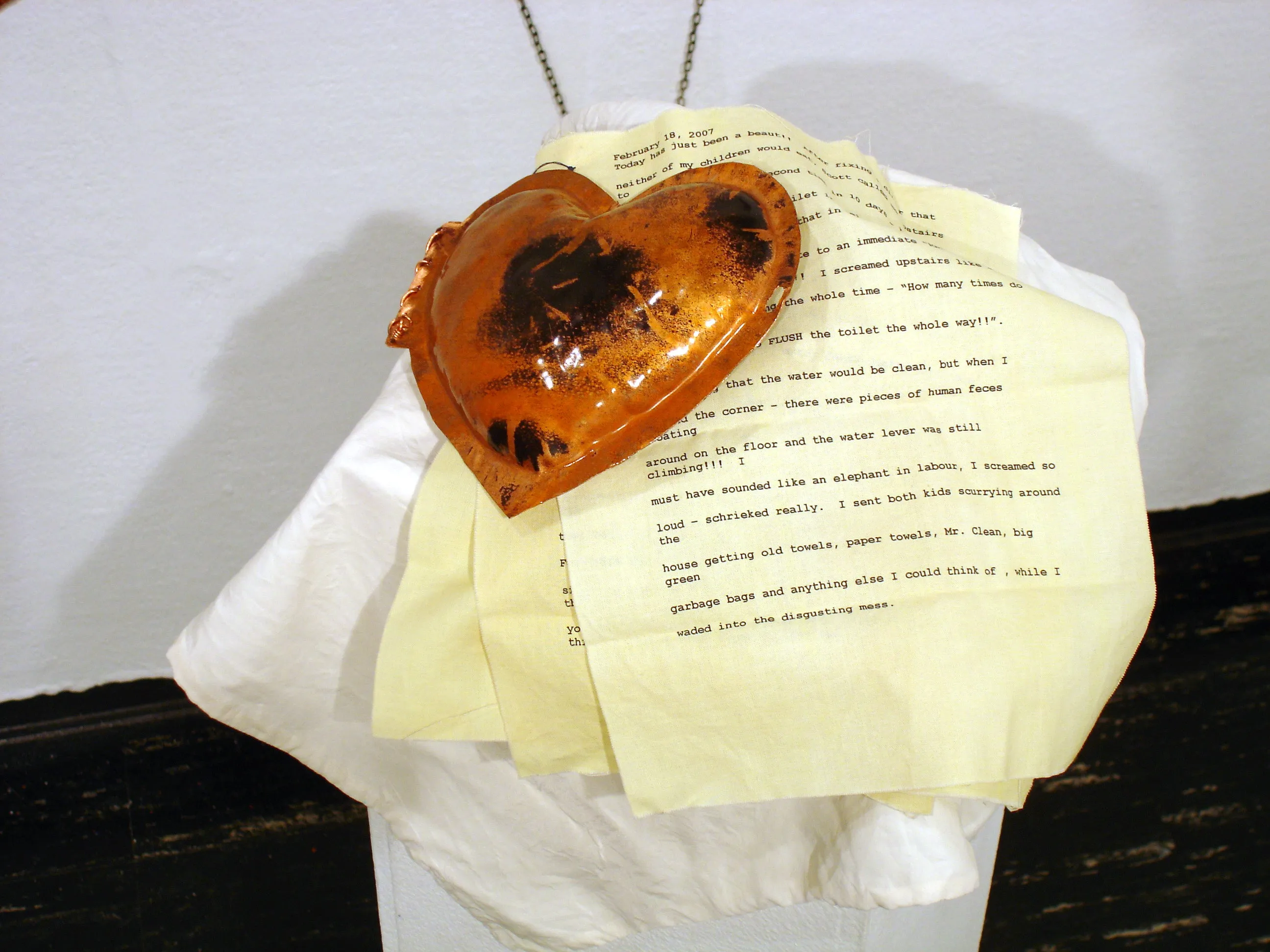 Love Letters in Over-sized Heart Lockets