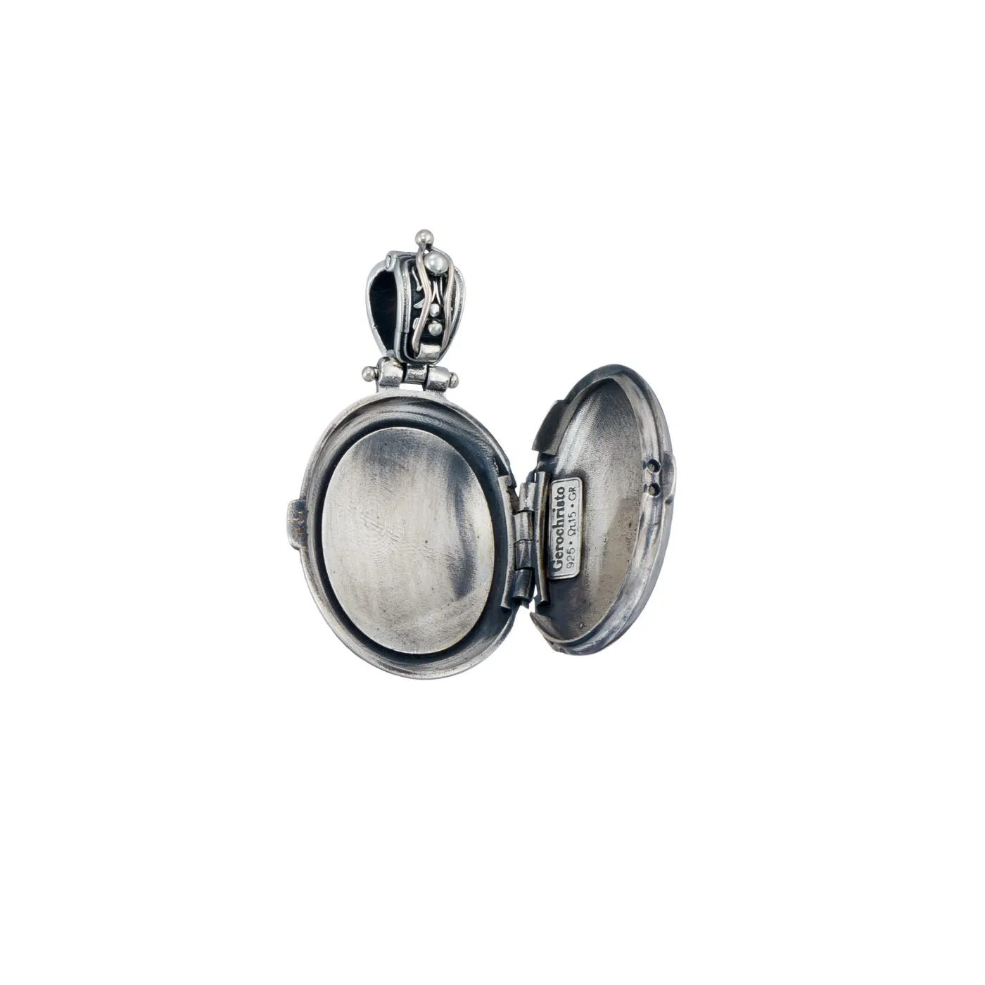 Mediterranean Oval Silver Locket