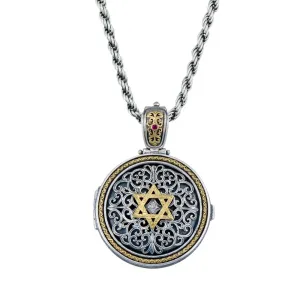 Mediterranean Star of David Locket