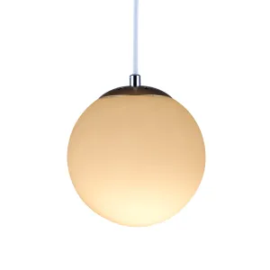 Modern White Glass Globe Pendant Lighting